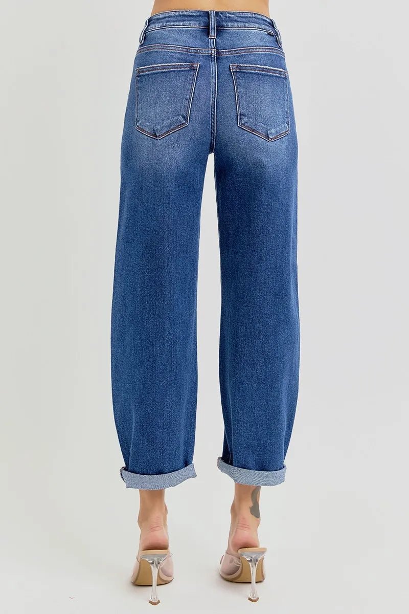 Dark Denim Bottoms/Jeans with 0