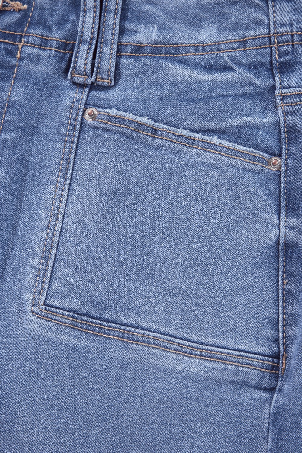 Loose Straight Leg Cropped High Waist Jeans - Trendy Bottoms/Jeans in Dusk Blue for Women | The802Gypsy