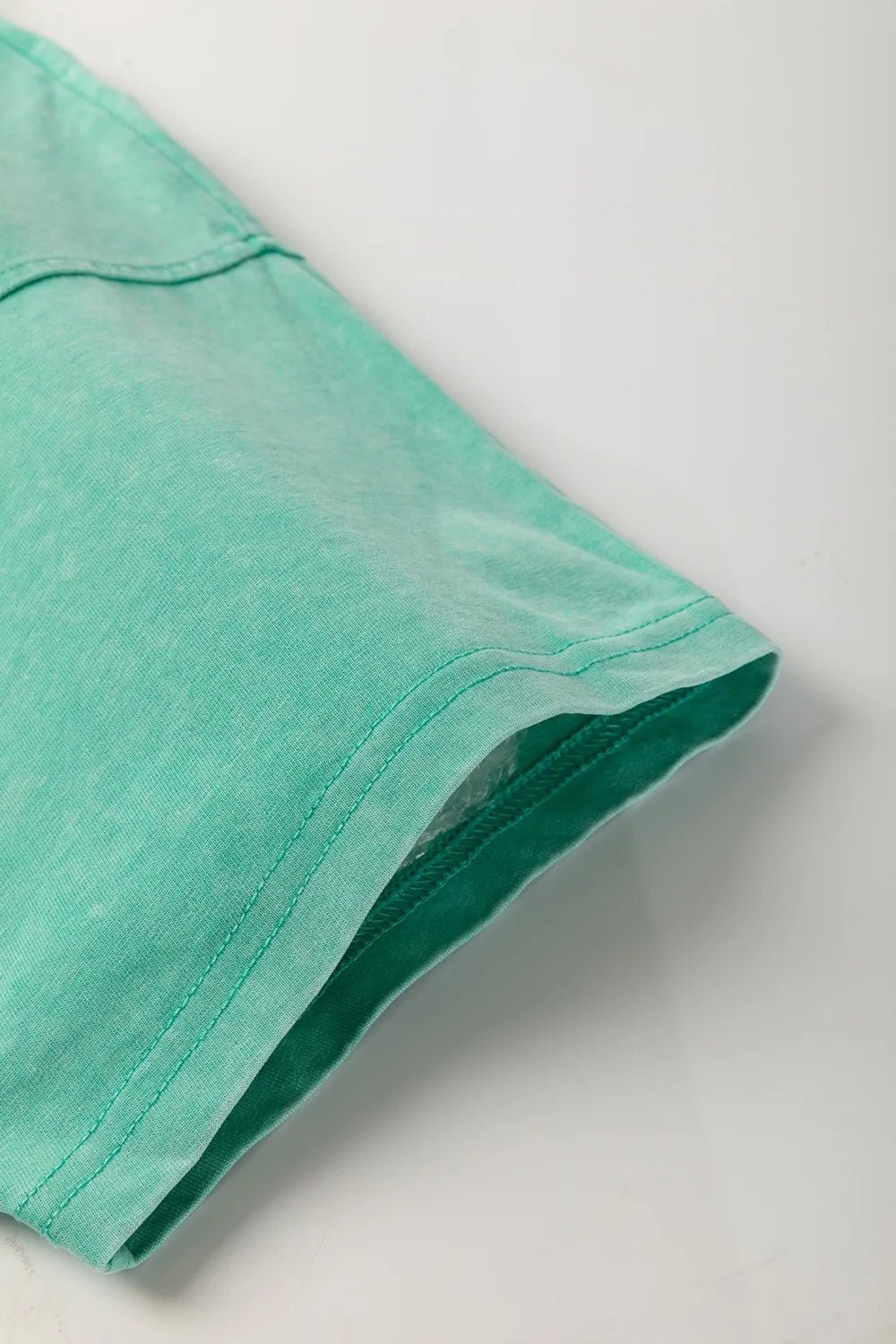 Cotton Turquoise Round Neck Short Sleeve Tee Dress - Trendy Dress/Casual Dress in Turquoise for Women | The802Gypsy