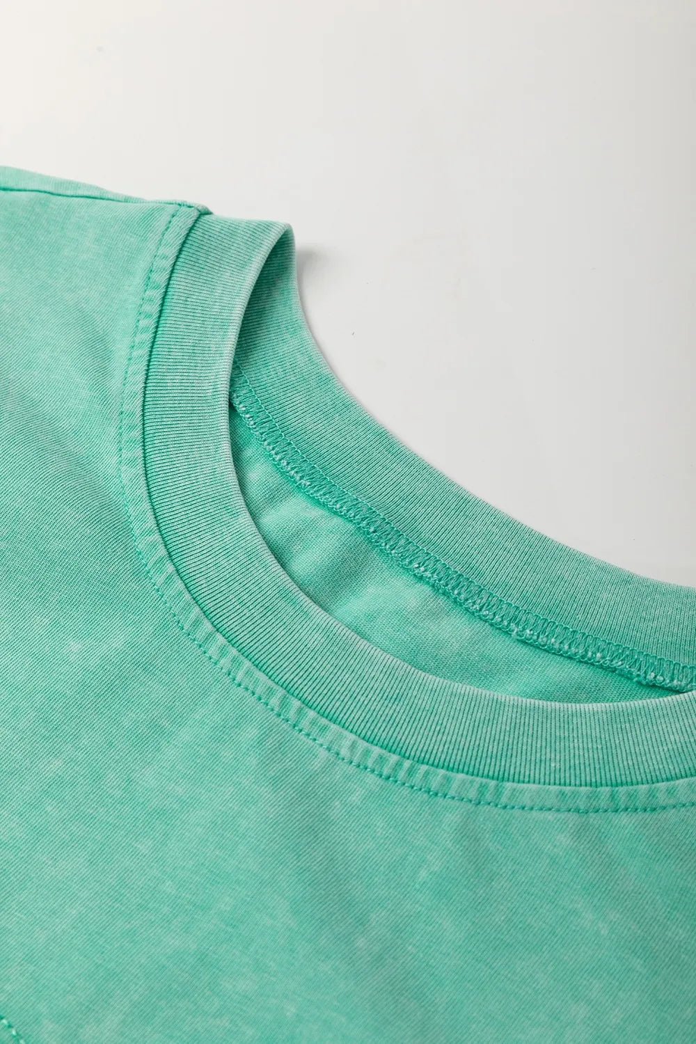 Cotton Turquoise Round Neck Short Sleeve Tee Dress - Trendy Dress/Casual Dress in Turquoise for Women | The802Gypsy