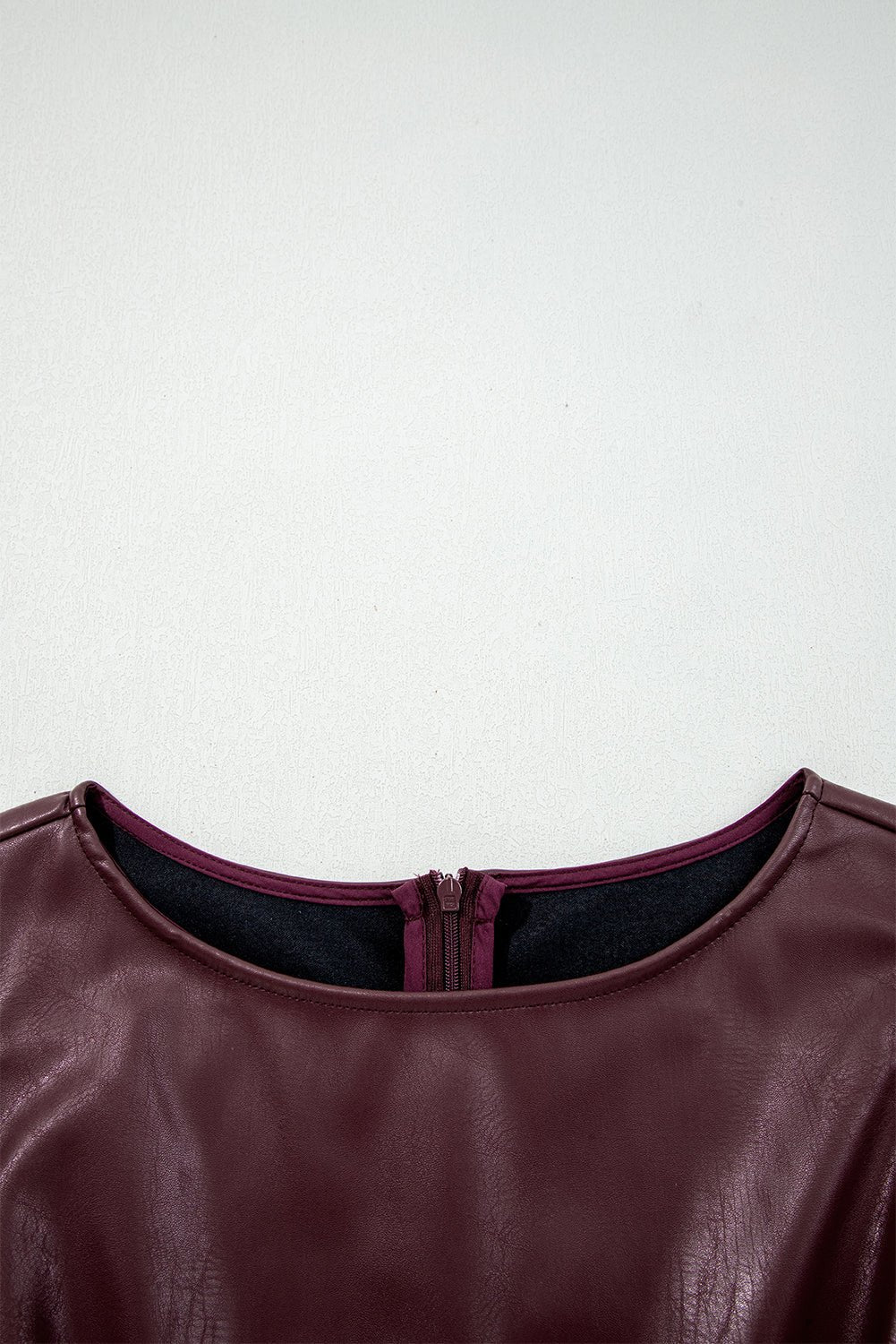 Coffee Vegan Leather Sleeveless Mini Dress - Trendy Dresses in Wild Ginger for Women | The802Gypsy