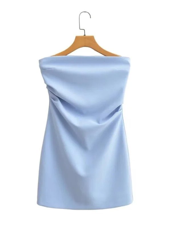 Clear blue Dress/Mini Dress with S
