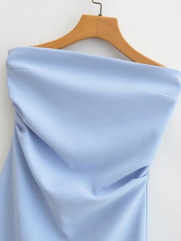 Clear blue Dress/Mini Dress with S