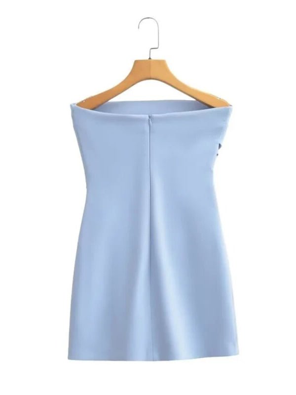 Clear blue Dress/Mini Dress with S