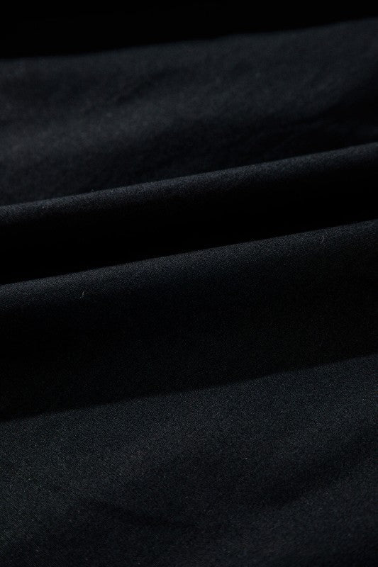 JUNIPER BLVD V - Neck Flutter Sleeve Ruffle Maxi Dress - Trendy Dress/Short - Sleeve Dress in Black for Women | The802Gypsy