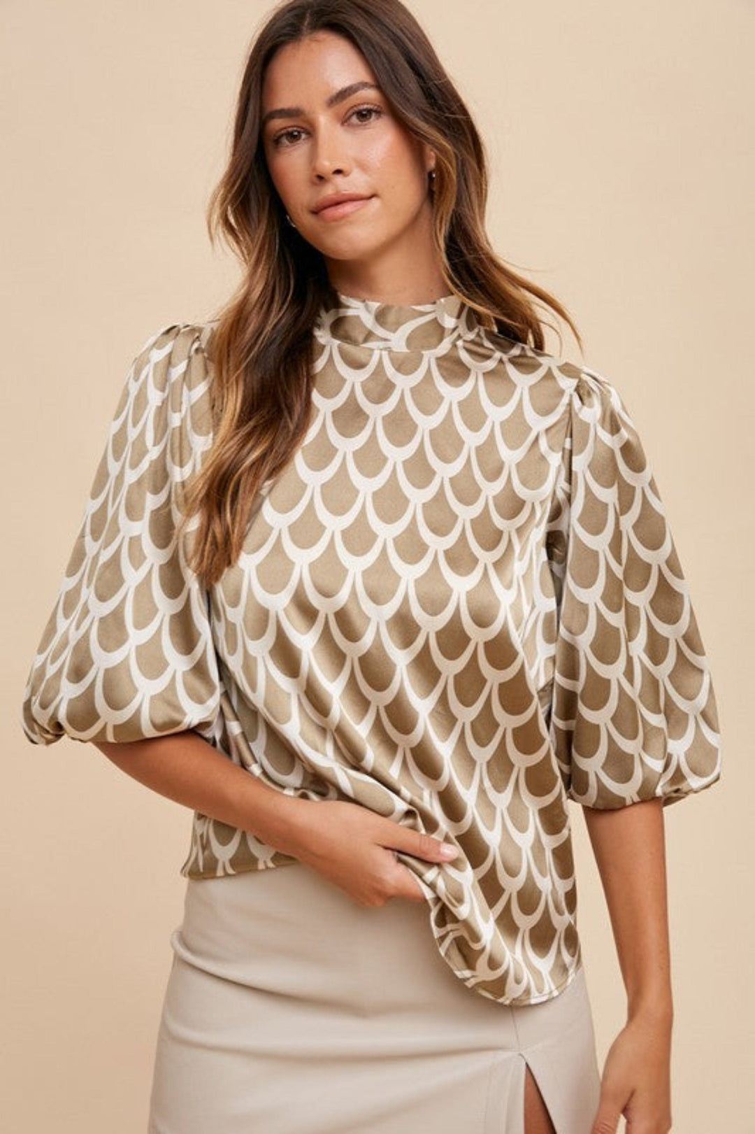 Khaki clothing/shirts and blouses with S