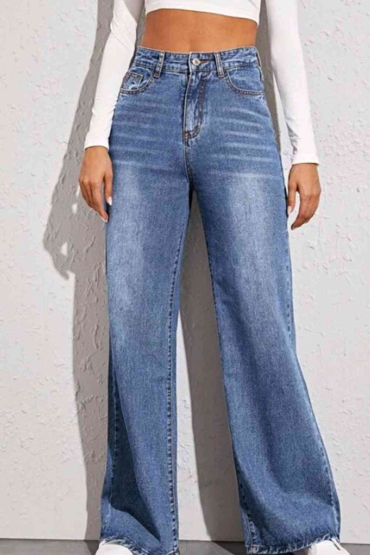 The802Gypsy Bottoms Gypsy Boomer High Waist Wide Leg Jeans
