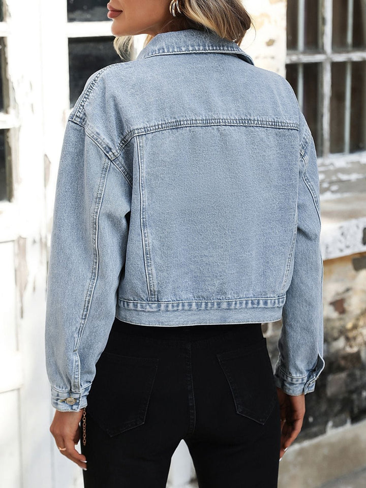 Light Denim coats and jackets/Denim Jacket with L