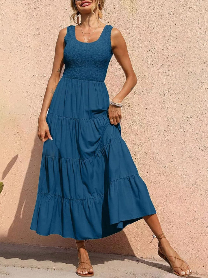 Peacock Blue Dresses/Casual with S