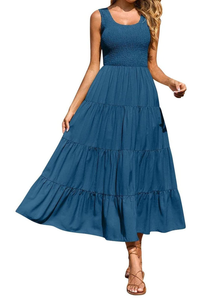 Peacock Blue Dresses/Casual with S