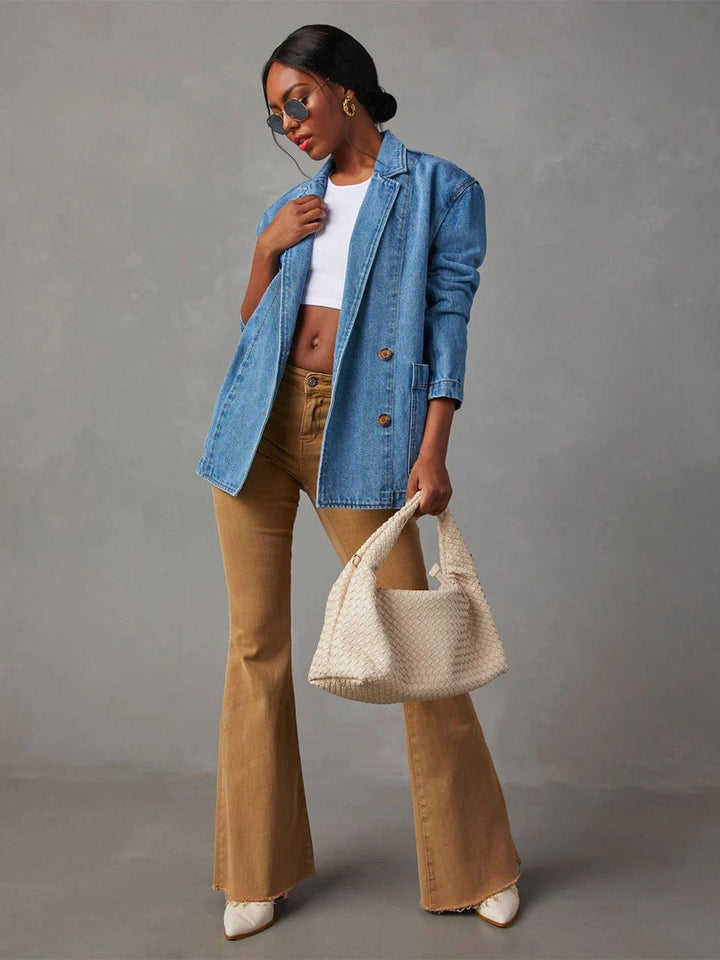 MEDIUM DENIM Outerwear/Denim jackets with S