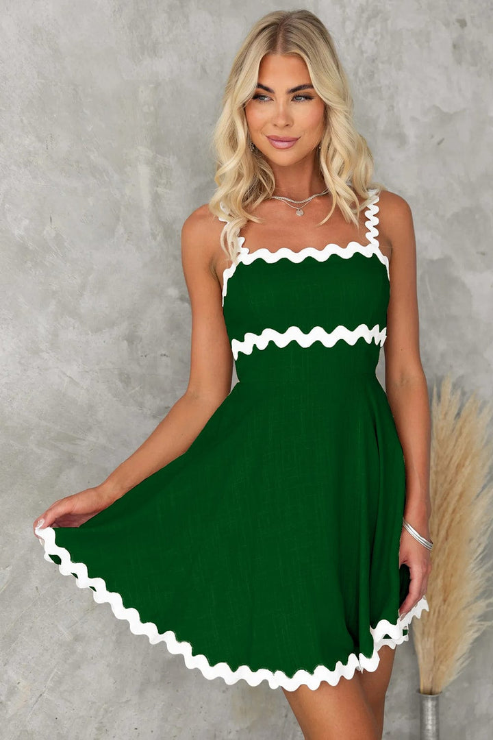 Green Dresses/Casual with S