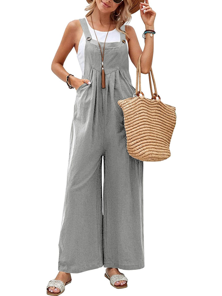 Gray One - Piece/Overalls with S