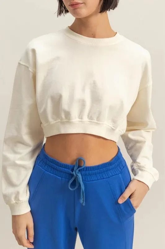 The802Gypsy-GypsyUSA Tops/Sweatshirts & Hoodies ❤️GYPSY - Crew Neck Long Sleeve Crop Sweatshirt by HYFVE