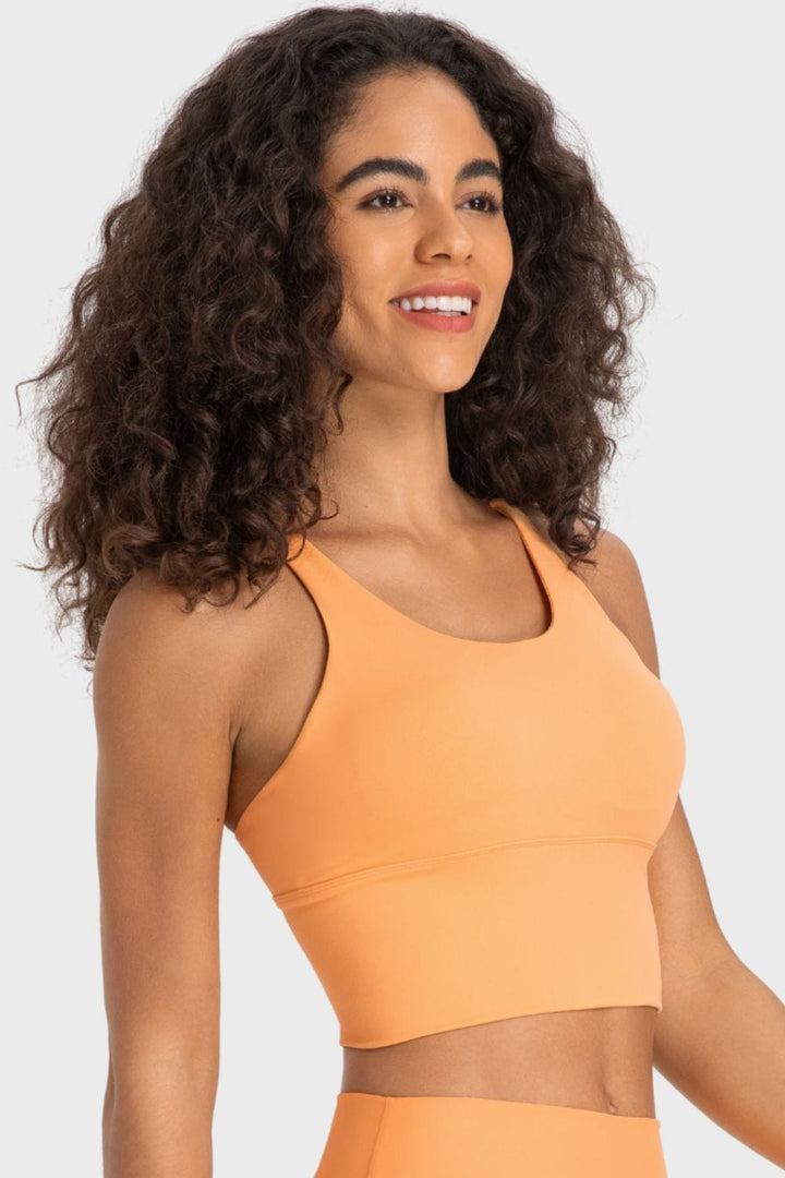 The802Gypsy Activewear/tops GYPSY-Crisscross Back Ladder Detail Sports Top