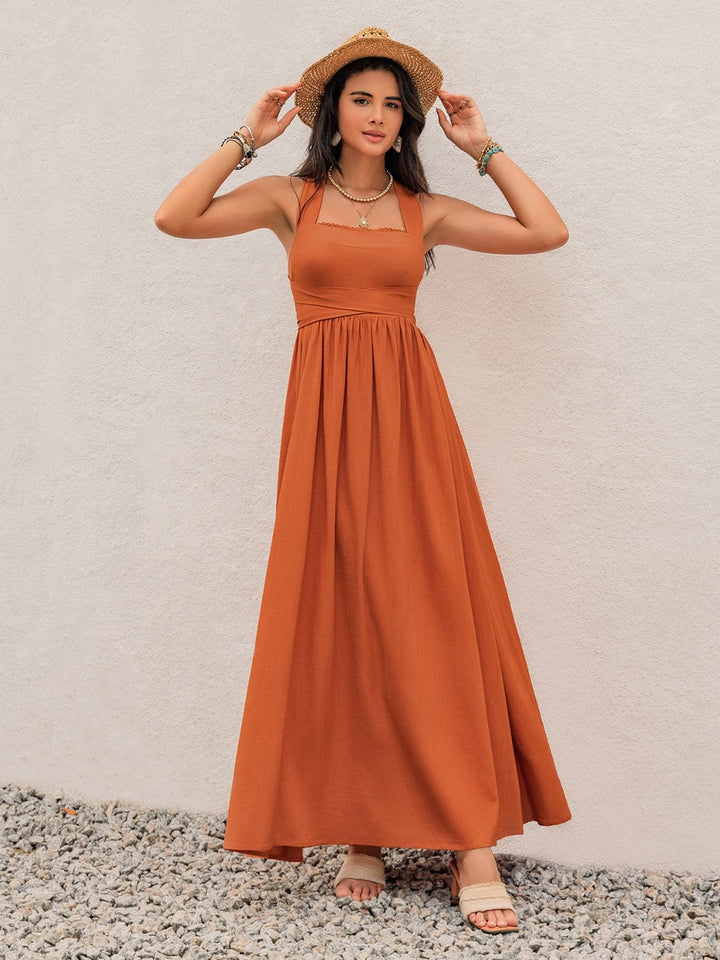 Pumpkin dress/maxi dress with S
