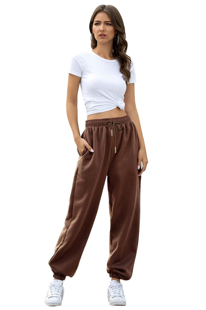Brown Bottoms/Sweatpants with S