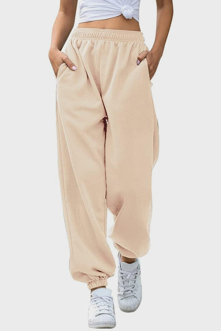 Yellow Bottoms/Sweatpants with S