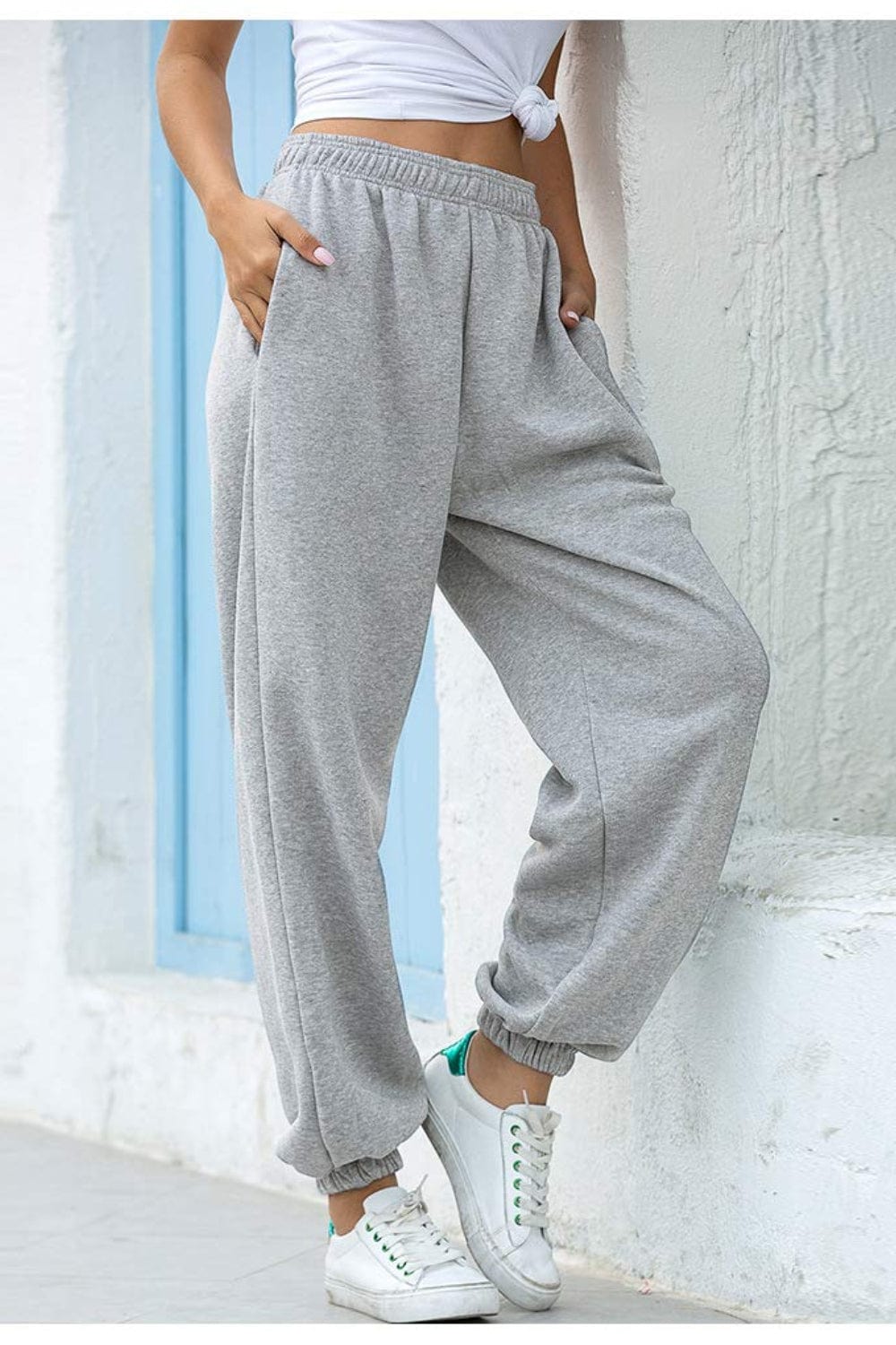Light Gray Bottoms/Sweatpants with S