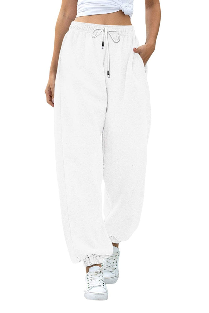White Bottoms/Sweatpants with S