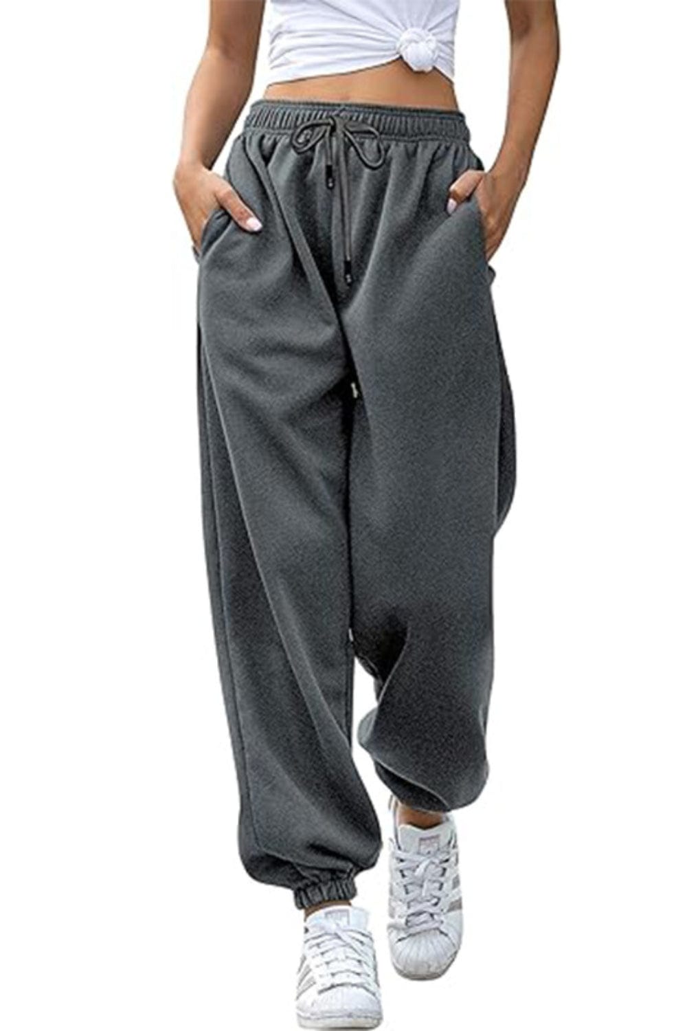 Dark Gray Bottoms/Sweatpants with S