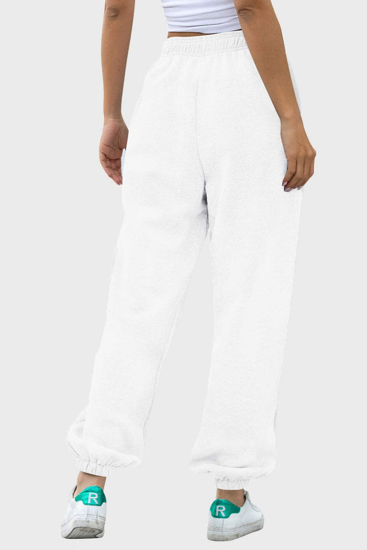 White Bottoms/Sweatpants with S