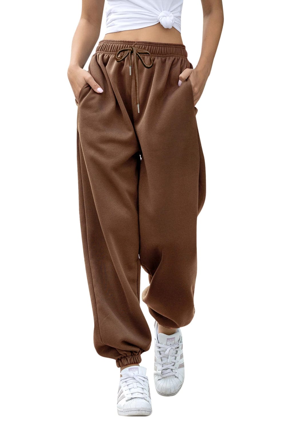 Brown Bottoms/Sweatpants with S