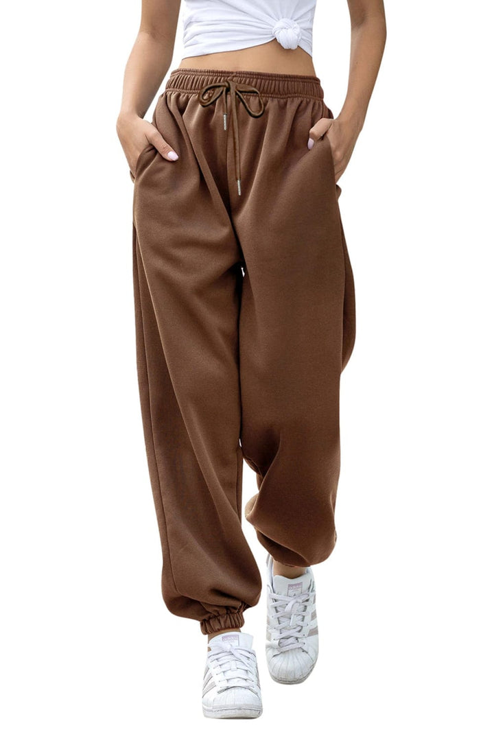 Brown Bottoms/Sweatpants with S