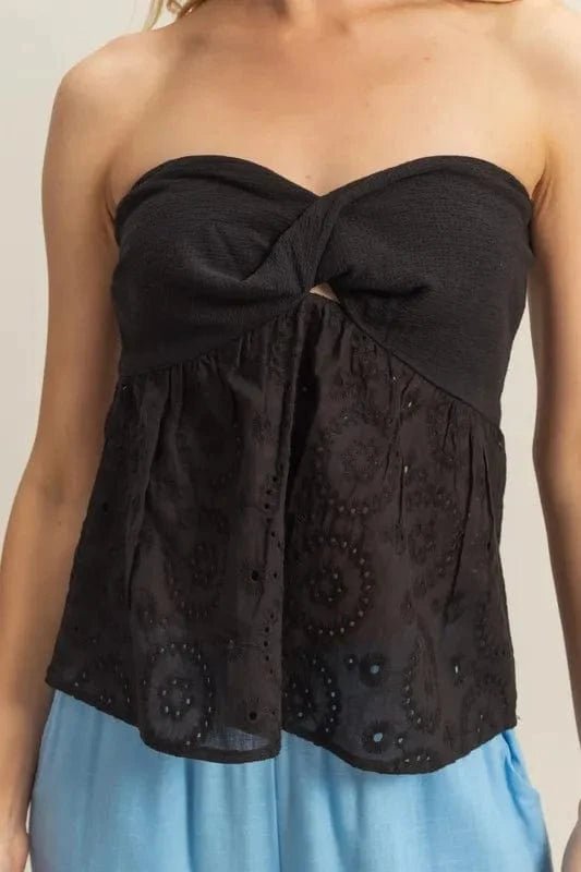 Black Tops/Tank Tops with S
