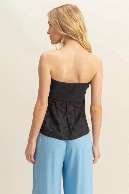 Black Tops/Tank Tops with S