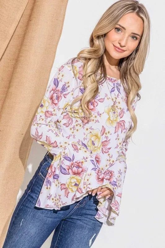 Mauve top with L