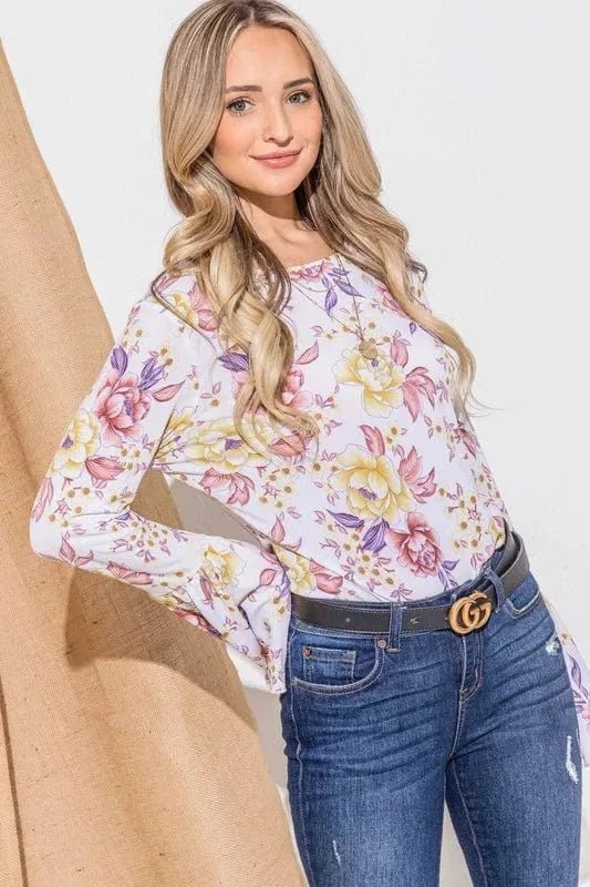 Mauve top with L
