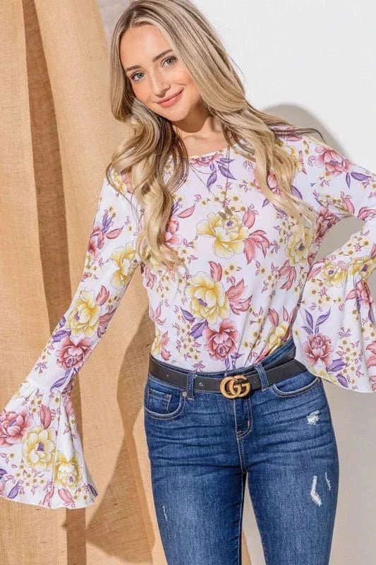 Mauve top with L