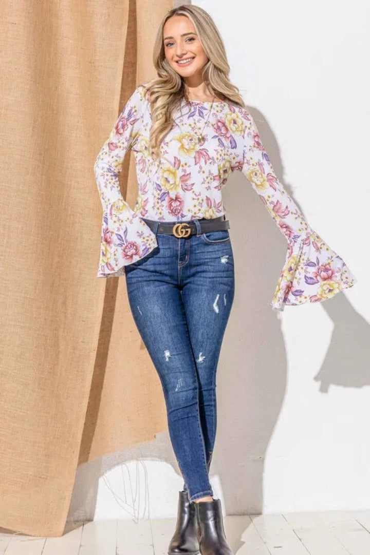 Mauve top with L