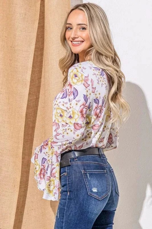 Mauve top with L