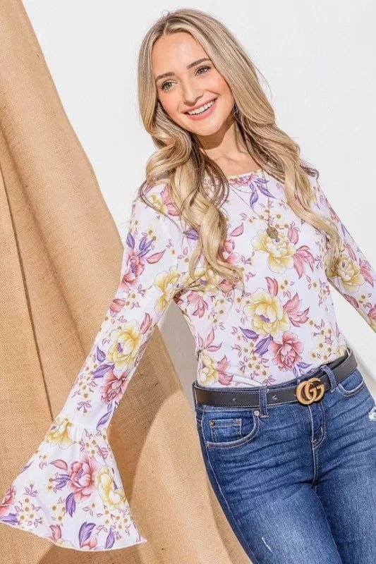 Mauve top with L