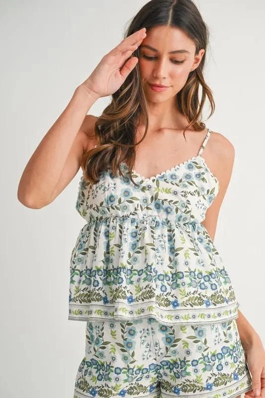 Blue Two Piece Sets/Short Sets with S