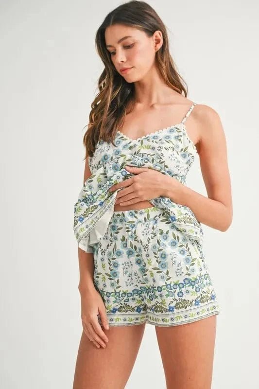 Blue Two Piece Sets/Short Sets with S