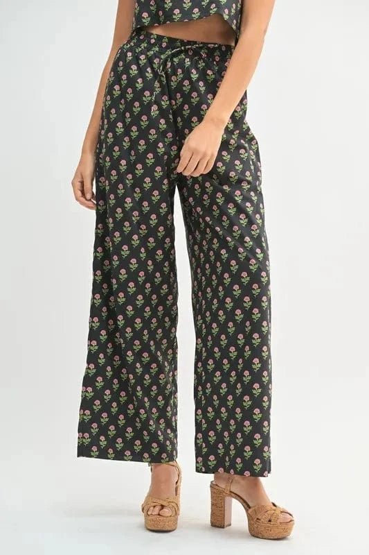 Black Two Piece Sets/Pant Sets with S