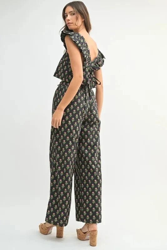 Black Two Piece Sets/Pant Sets with S