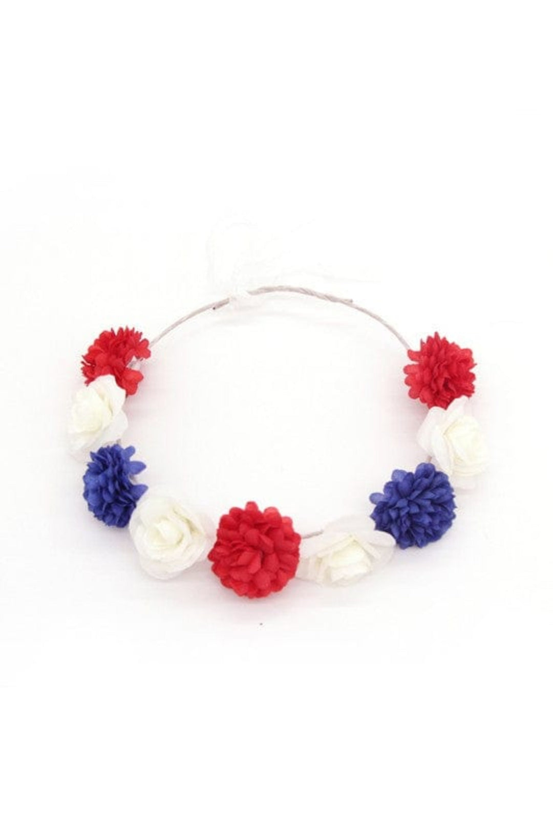 The802Gypsy Accessories BLUE / Os ❤️GYPSY FOX-4TH OF JULY FLOWER HEADBAND