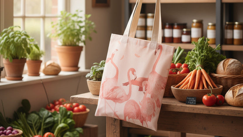 Flamingo Design ECO BAG - Trendy Handbags, Wallets & Cases in PINK for Women | The802Gypsy