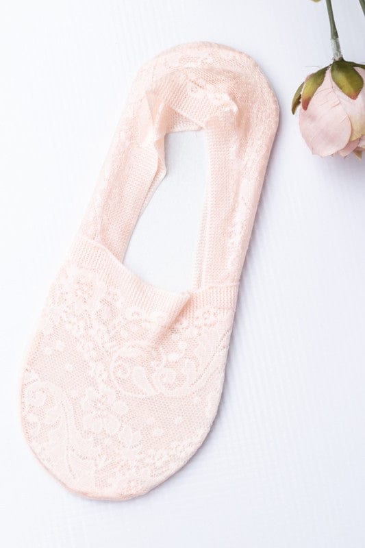 Aili's Corner Blush / Onesie ❤️GYPSY FOX-No-Slip Floral Lace Socks By Aili's Corner