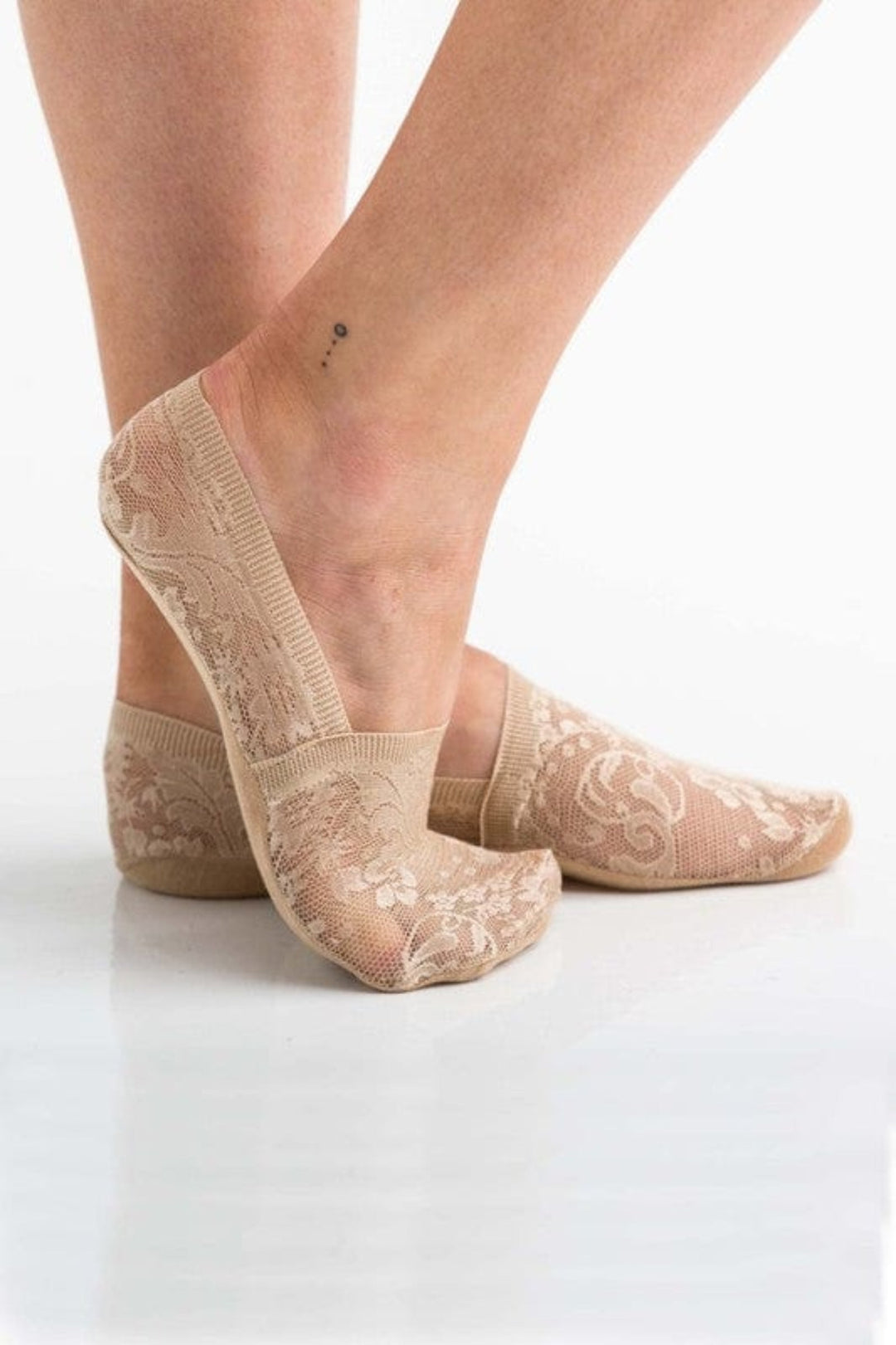 Aili's Corner ❤️GYPSY FOX-No-Slip Floral Lace Socks By Aili's Corner