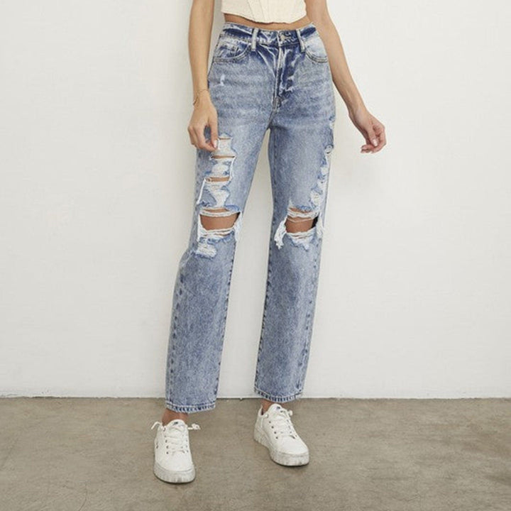 LIGHT DENIM Bottoms/Jeans with 3