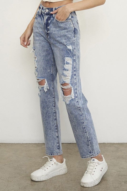 LIGHT DENIM Bottoms/Jeans with 3