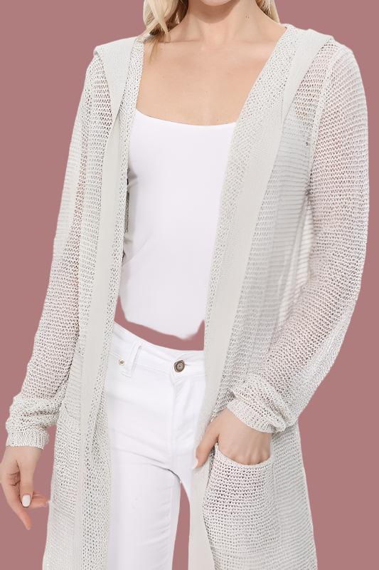 Gray Sweaters & Cardigans/Cardigans with SM