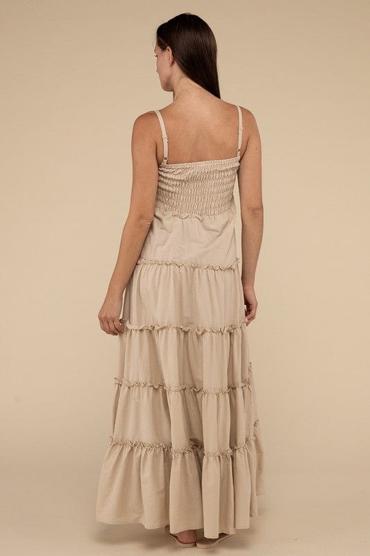 The802Gypsy-GYPSYFOX Dresses/Casual ❤️GYPSY FOX - Tiered Cami Maxi Dress by ZENANA