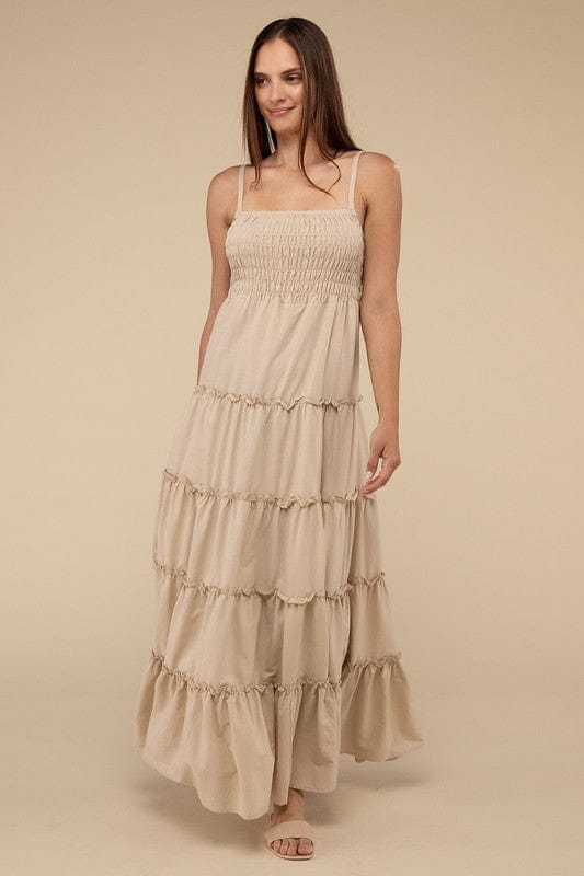 The802Gypsy-GYPSYFOX Dresses/Casual ❤️GYPSY FOX - Tiered Cami Maxi Dress by ZENANA