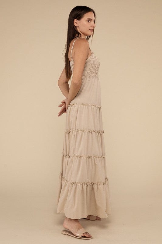The802Gypsy-GYPSYFOX Dresses/Casual ❤️GYPSY FOX - Tiered Cami Maxi Dress by ZENANA
